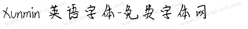 Xunmin 英语字体字体转换
